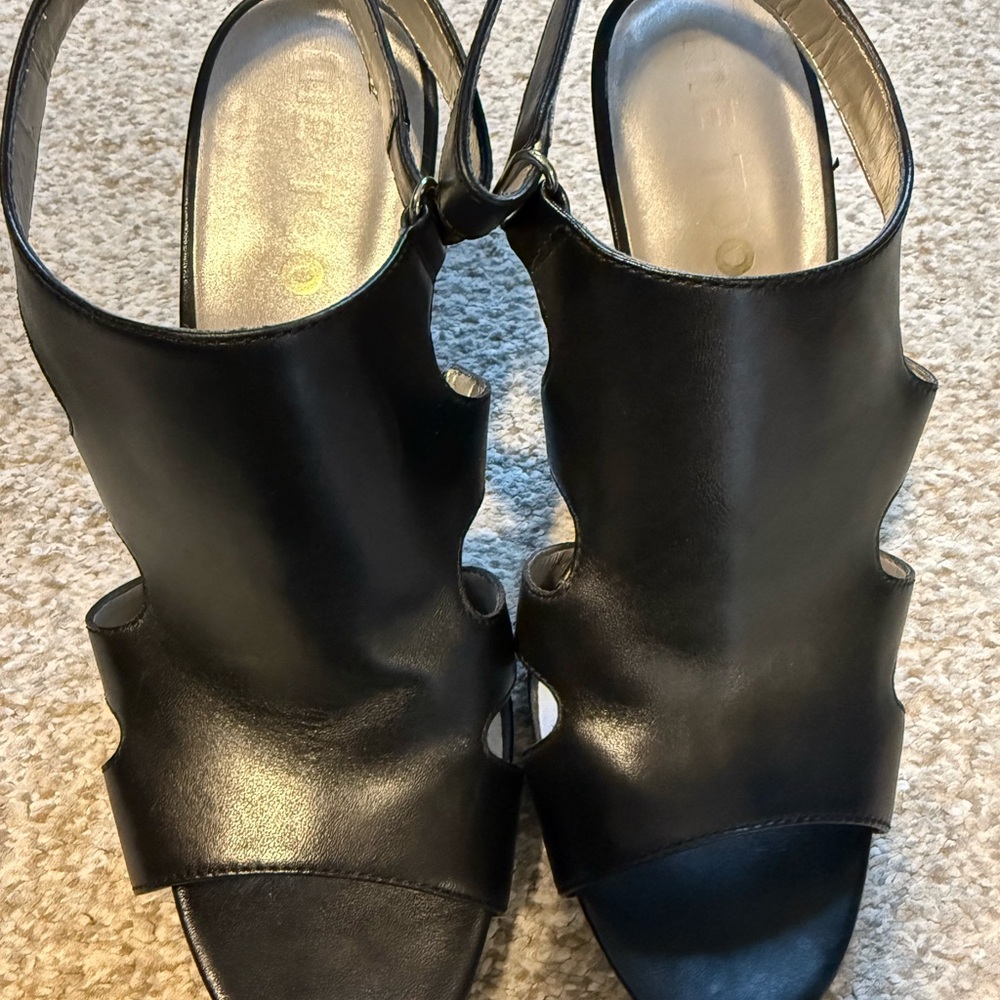 Me Too Black Cutout Heels - Picture 5 of 5